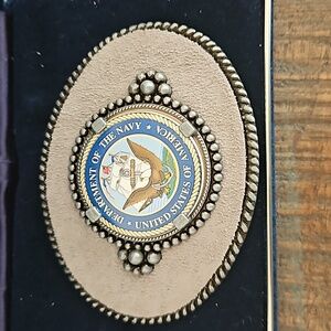 US Military Belt Buckle Navy